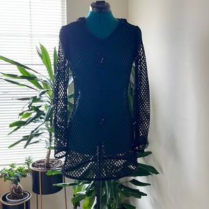 👙Mesh Hooded Swimsuit Coverup👙